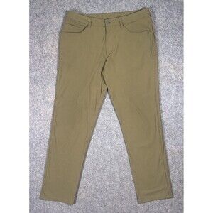 Lululemon ABC Classic Fit 5-Pocket Pants Men’s 34 (34x31) Tan Chino Warpstreme